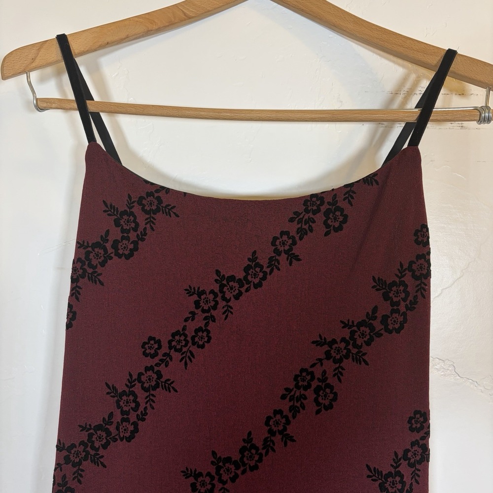 Faith Love Passion Red Flapper Dress‎ Womens M Black Velvet Babydoll Whimsigoth